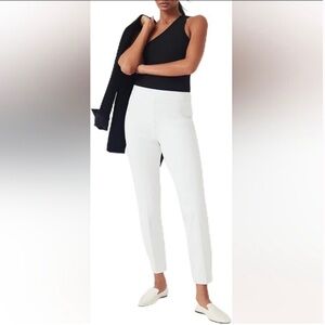 NWT SPANX On-The-Go Ankle Slim Straight Pants in Classic White Sz XL